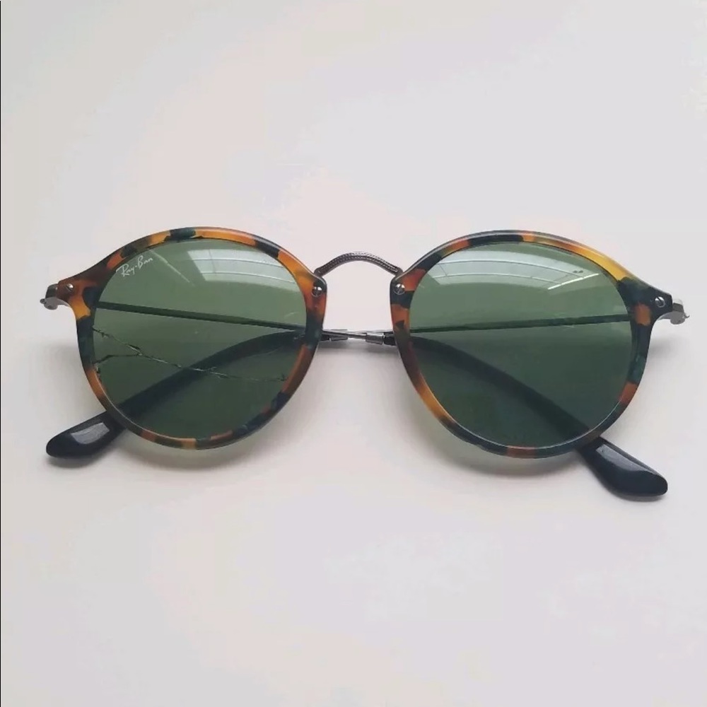 Authentic Ray Bans Fleck Round